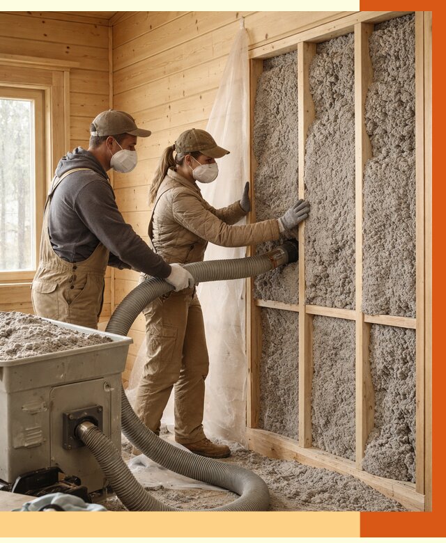 Утепление дачного дома эковатой в Барабинске от 1473 руб./м2 — комплексно, ТепломастерБбн