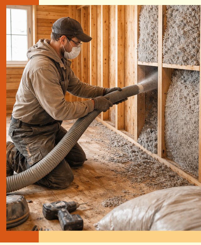 Утепление дачного дома эковатой в Барабинске — быстро и надёжно