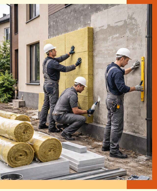 Утепление таунхауса в Барабинске от 7313 руб/м2 — комплекс под ключ | ТепломастерБбн