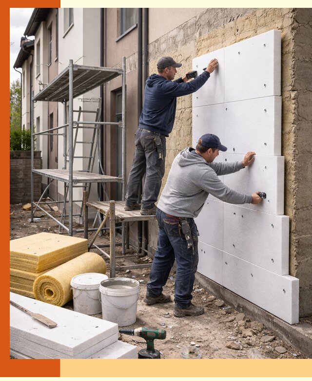 Утепление таунхауса с гарантией комфорта в Барабинске