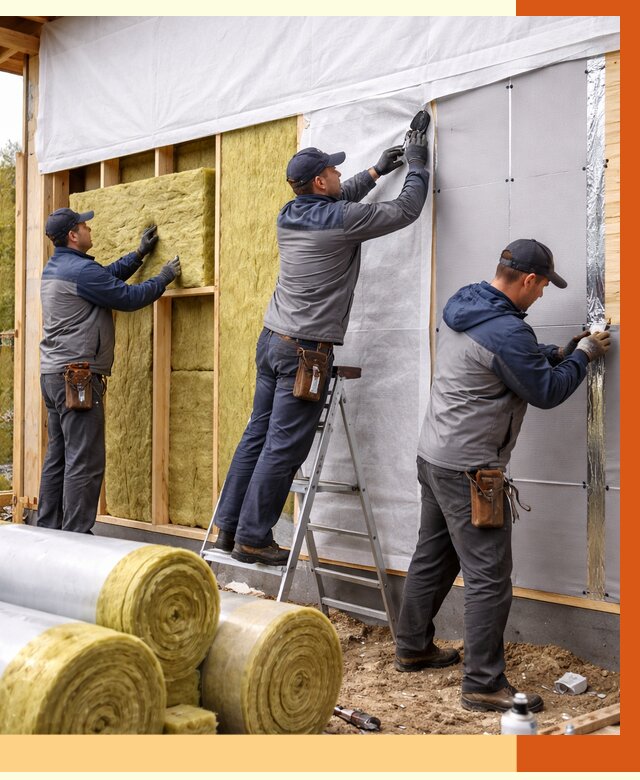 Утепление каркасного дома в Барабинске от 4266 руб./м2 — профессионально | ТепломастерБбн