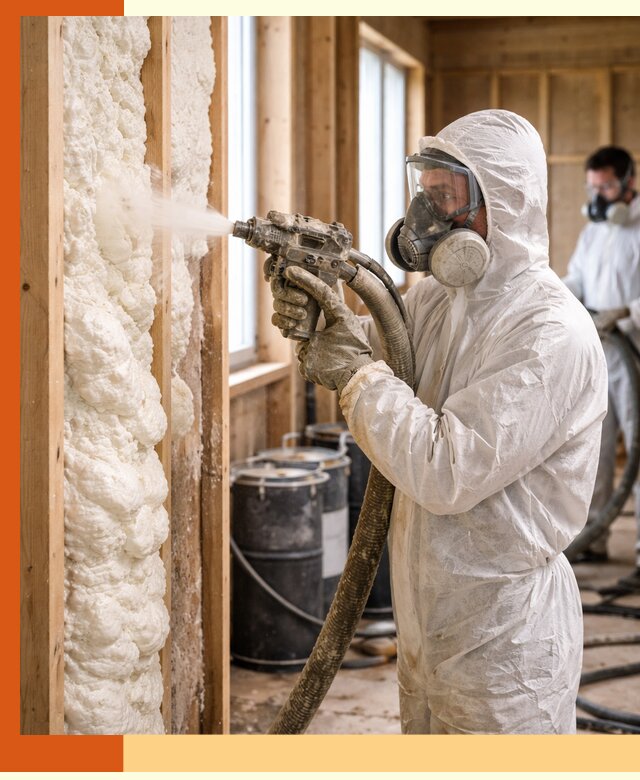 Утепление каркасного дома пенополиуретаном в Барабинске