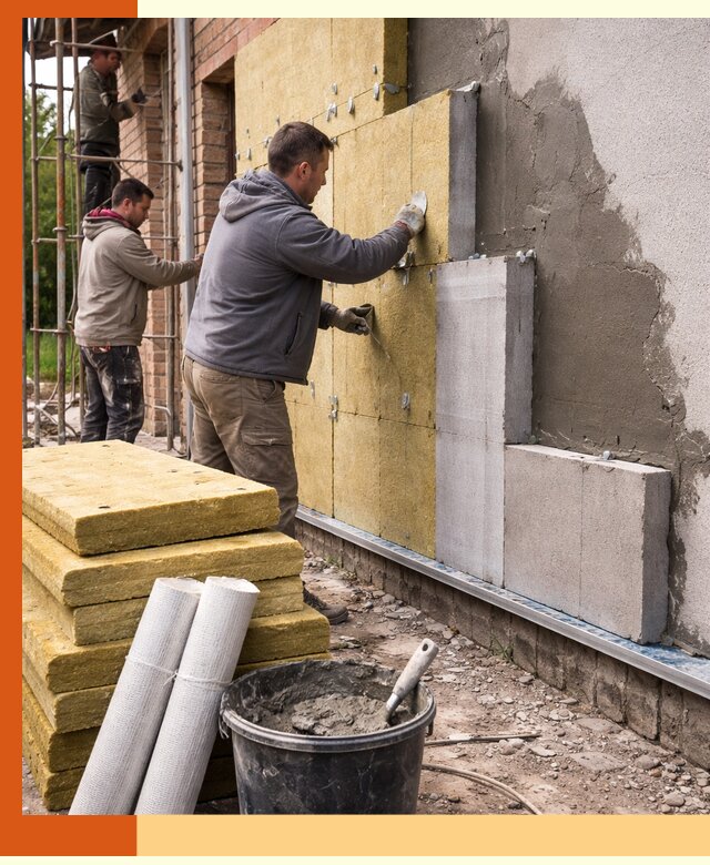 Утепление кирпичного дома под ключ в Барабинске