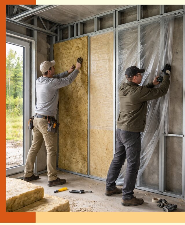 Утепление дома из ЛСТК в Барабинске с гарантией качества и эффективности