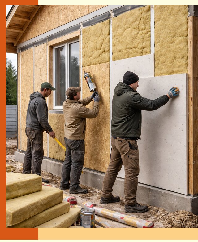 Профессиональное утепление дома из SIP-панелей в Барабинске