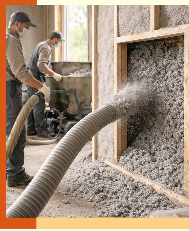 Утепление коттеджа эковатой в Барабинске с гарантией качества