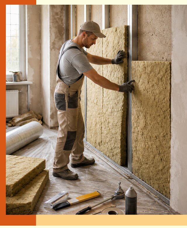 Утепление квартиры в Барабинске — комплексная теплоизоляция стен и полов