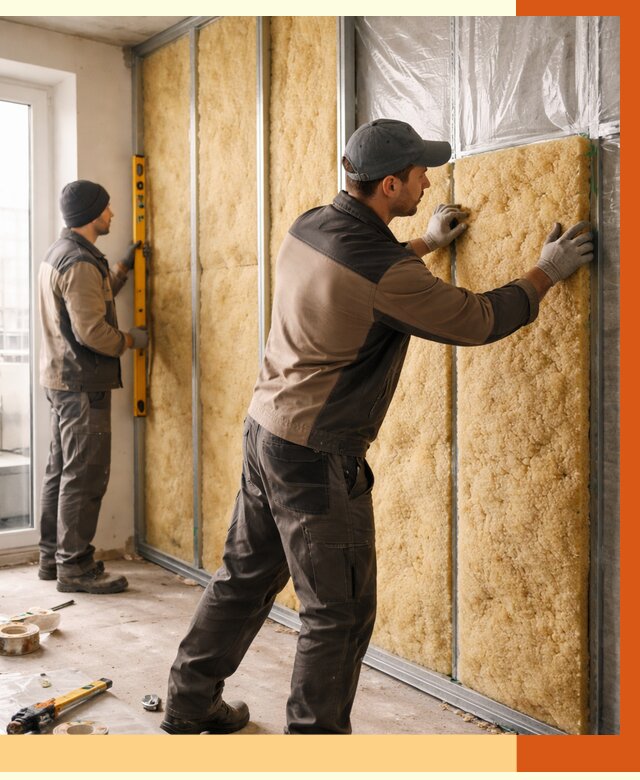 Утепление квартиры изнутри в Барабинске от 4418 руб. за м2 | Проф. работы ТепломастерБбн