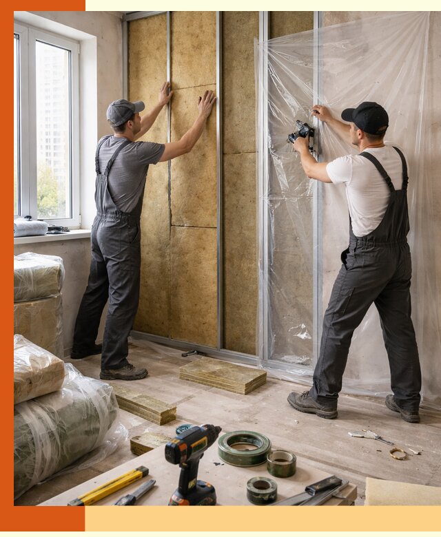 Утепление квартиры изнутри профессионально в Барабинске