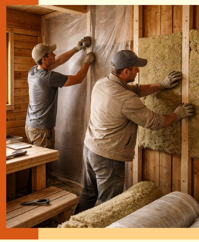 Утепление бани изнутри в Барабинске качественно и недорого