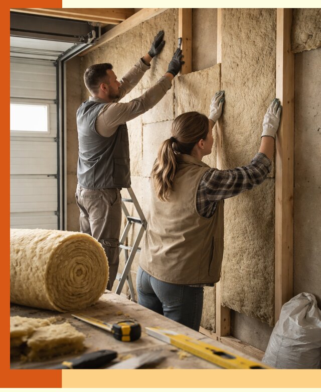 Утепление гаража изнутри в Барабинске: быстро и надежно