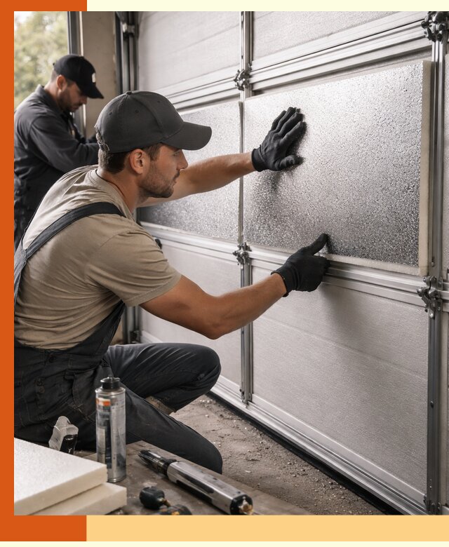 Утепление гаражных ворот в Барабинске качественно и надежно