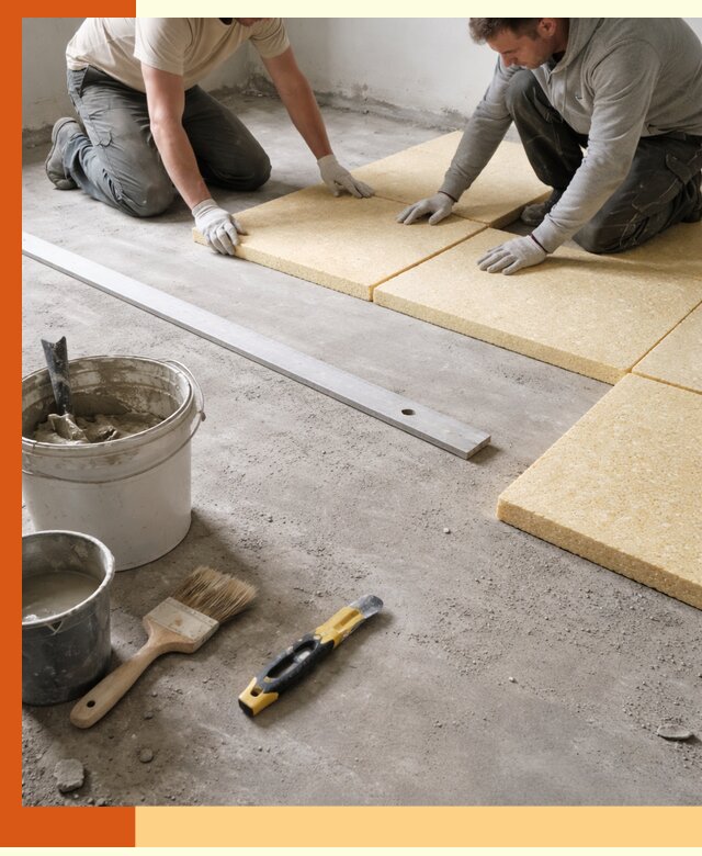 Утепление бетонного пола в Барабинске профессионально и недорого