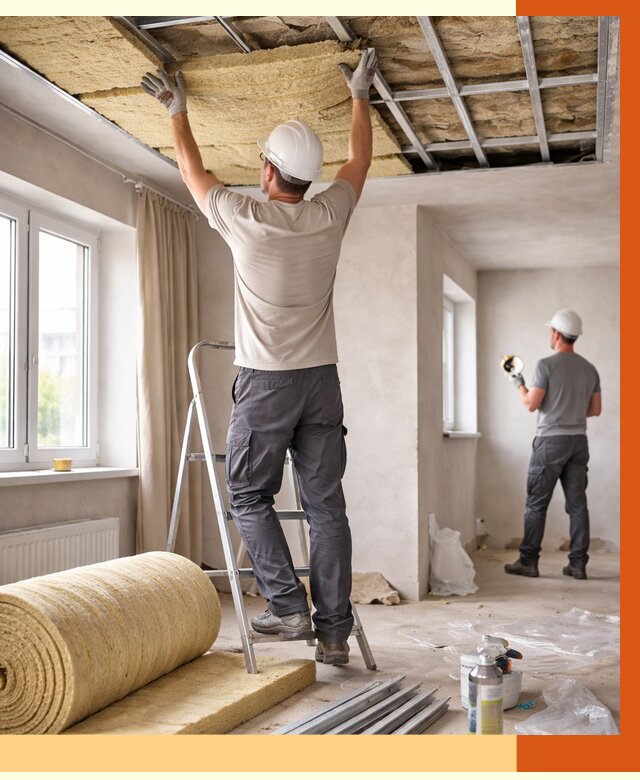 Утепление потолка в частном доме в Барабинске от 965 руб./м² — работы под ключ | ТепломастерБбн