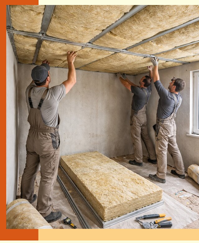 Утепление потолка в Барабинске — тепло и без сквозняков