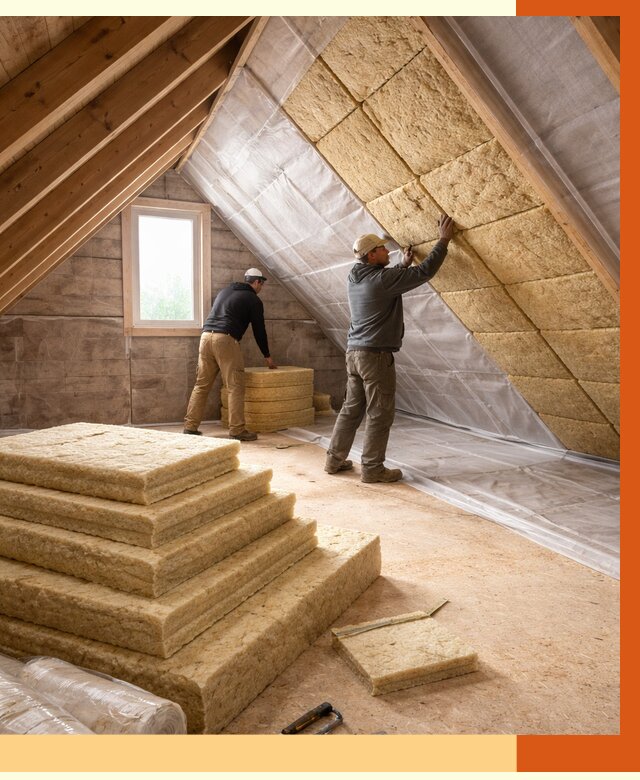 Утепление мансарды в Барабинске от 2539 руб/м2 — комплексно и под ключ | ТепломастерБбн