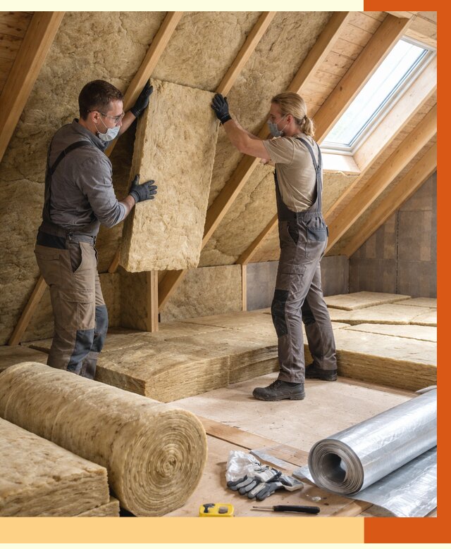 Утепление мансарды минватой в Барабинске от 4266 руб./м2 — монтаж и пароизоляция | ТепломастерБбн