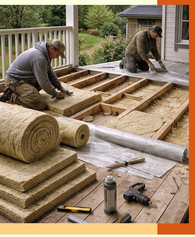 Утепление террасы в Барабинске от 4266 руб./м2 — утеплить террасу под ключ | ТепломастерБбн