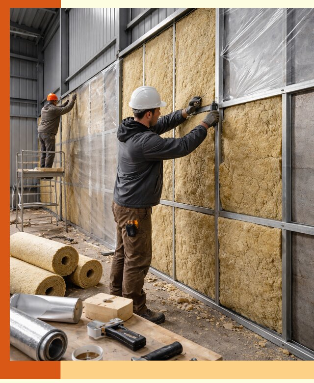 Утепление ангара в Барабинске — профессиональная теплоизоляция помещений