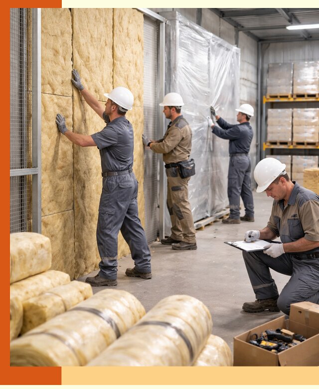 Утепление склада готовой продукции в Барабинске качественно и быстро