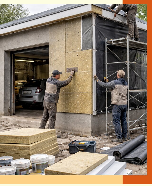 Утепление автосервиса в Барабинске ппу, пеноизоляция, от 14728 руб/м2 — ТепломастерБбн