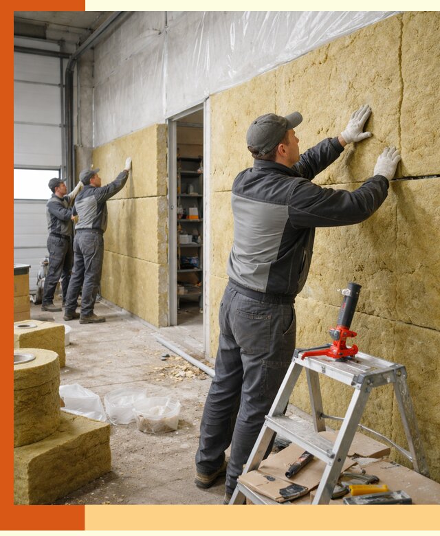 Утепление автосервиса и мастерских в Барабинске качественно и надёжно