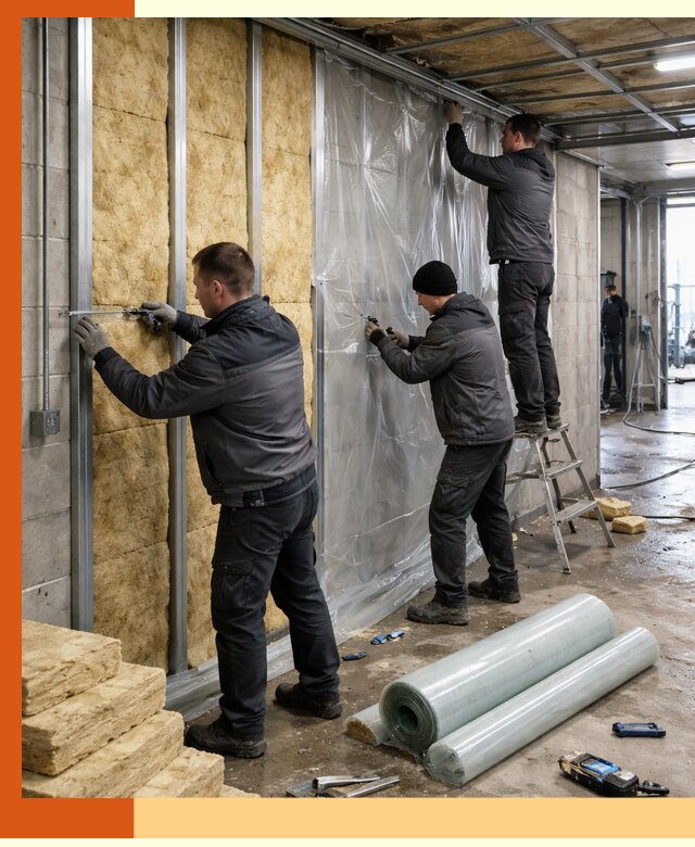 Профессиональное утепление автомойки в Барабинске для любого типа помещений