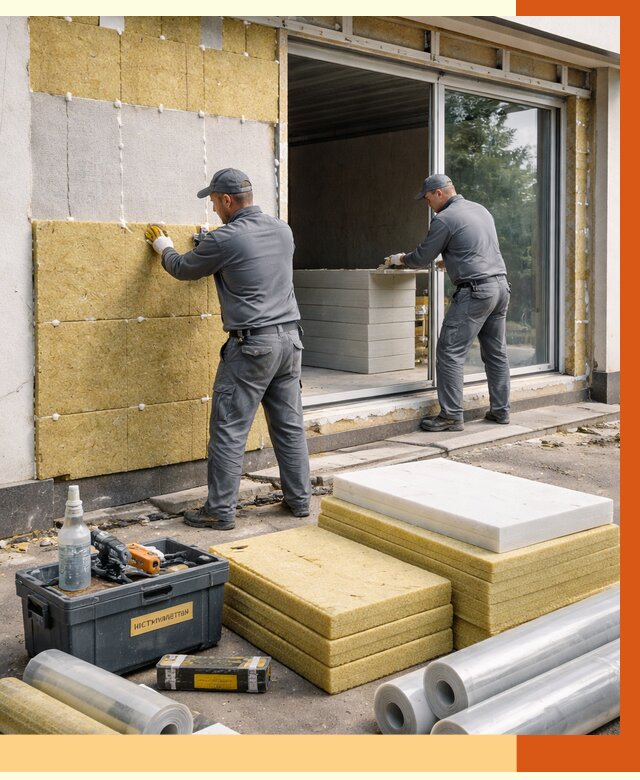 Утепление торгового павильона в Барабинске от 14728 руб./м² под ключ | ТепломастерБбн