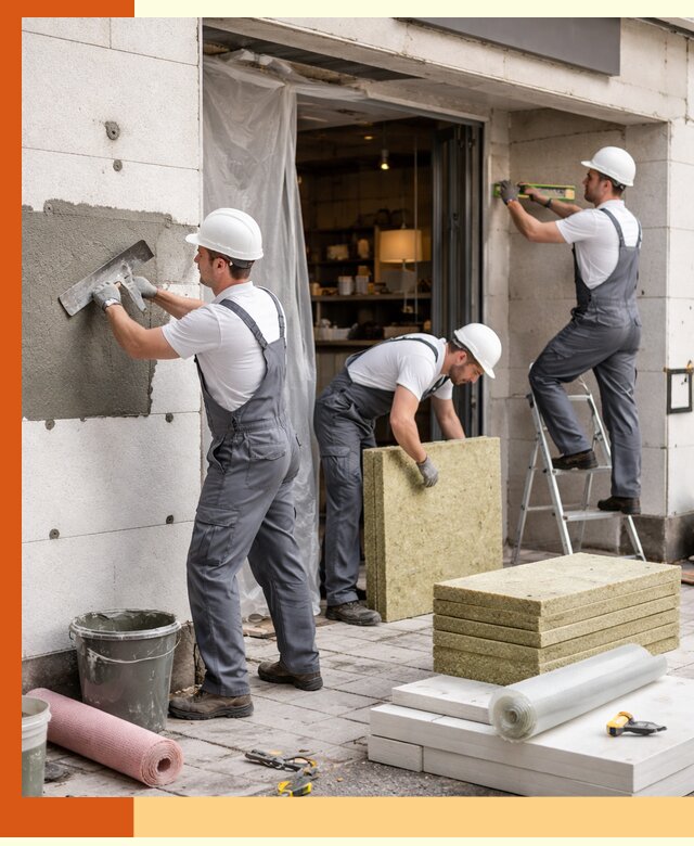 Утепление кафе в Барабинске: профессиональная теплоизоляция и монтаж