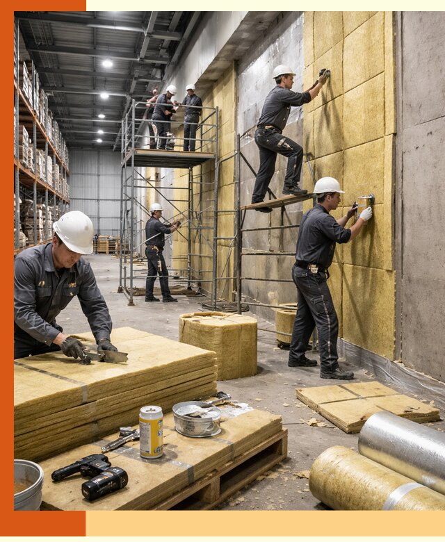 Утепление логистического центра в Барабинске качественно и экономично