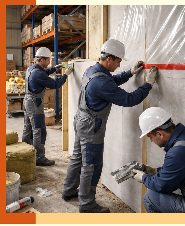 Утепление теплого склада под ключ в Барабинске