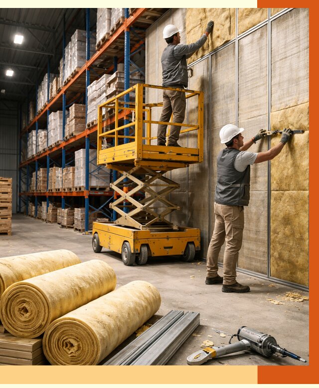 Утепление торгового склада в Барабинске от 3250 руб/м2 — комплексно и под ключ | ТепломастерБбн