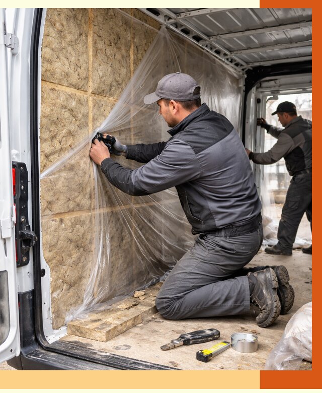 Утепление фургона в Барабинске от 16759 руб/м2 — утепление фургона ППУ и кузова | ТепломастерБбн