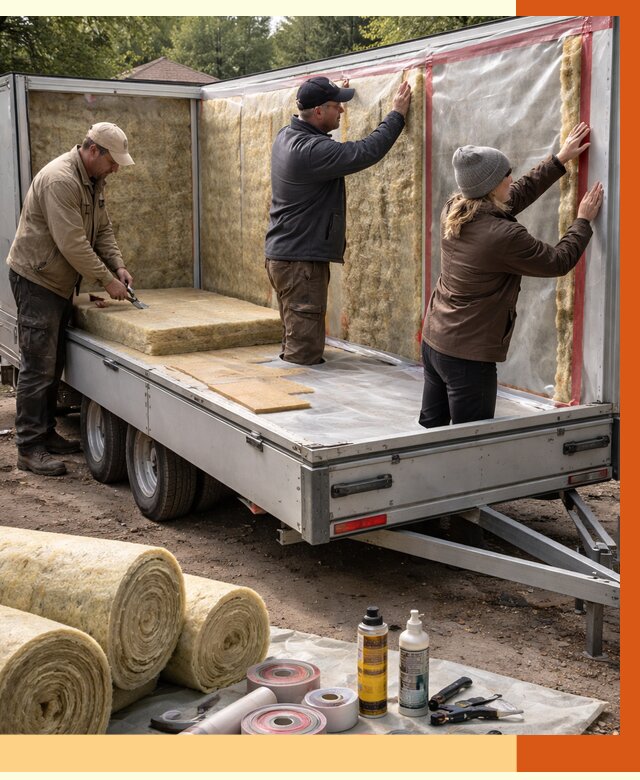 Утепление прицепа в Барабинске под ключ от 12696 руб. — комплекс от ТепломастерБбн