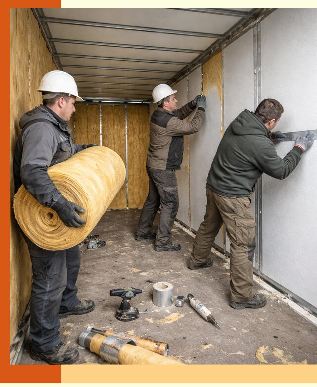 Утепление рефрижераторного контейнера в Барабинске профессионально и надежно