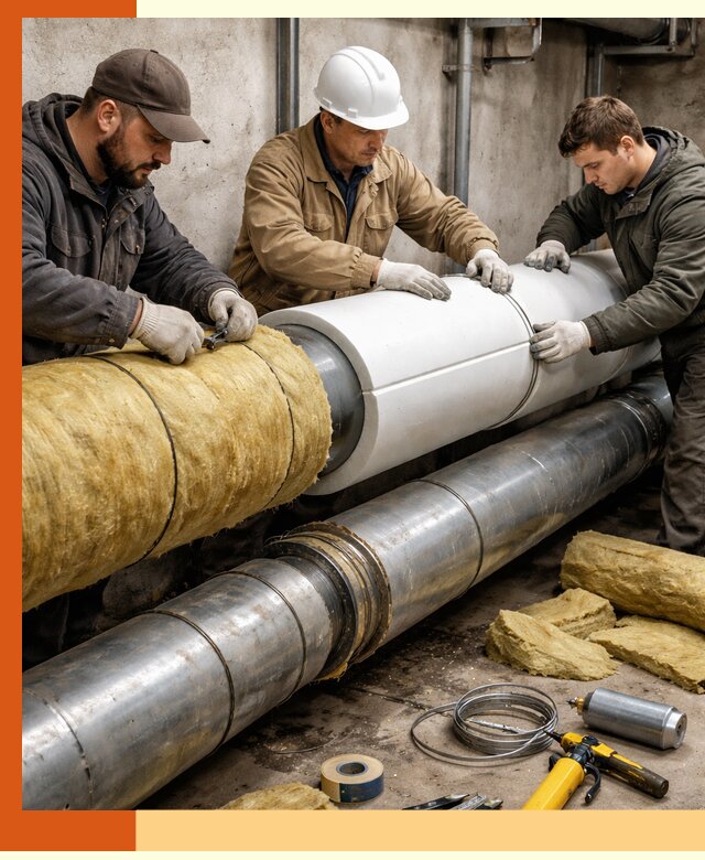 Утепление трубопровода в Барабинске с гарантией энергоэффективности