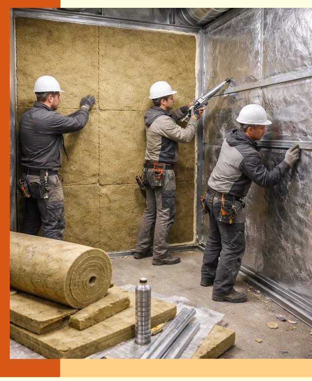 Утепление венткамеры в Барабинске — качественная теплоизоляция и шумопоглощение