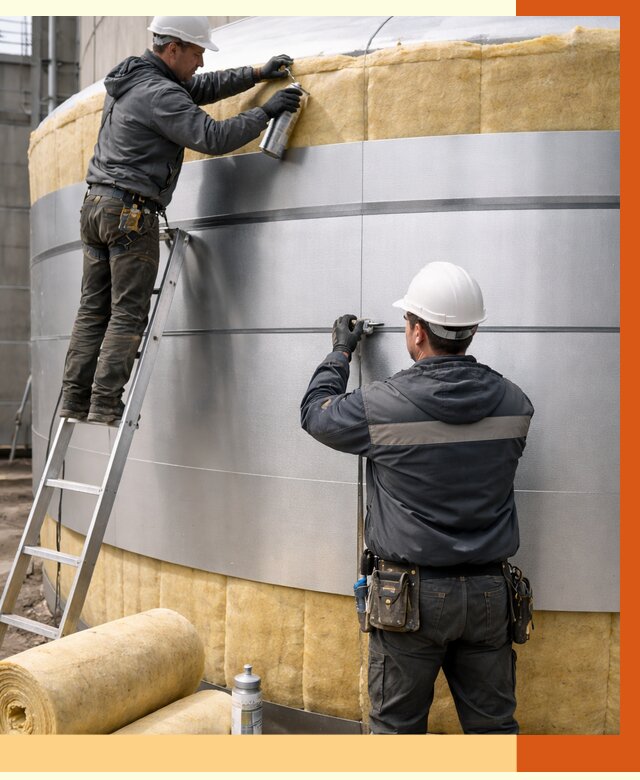 Утепление цистерны в Барабинске пенополиуретаном от 14728 руб. под ключ | ТепломастерБбн