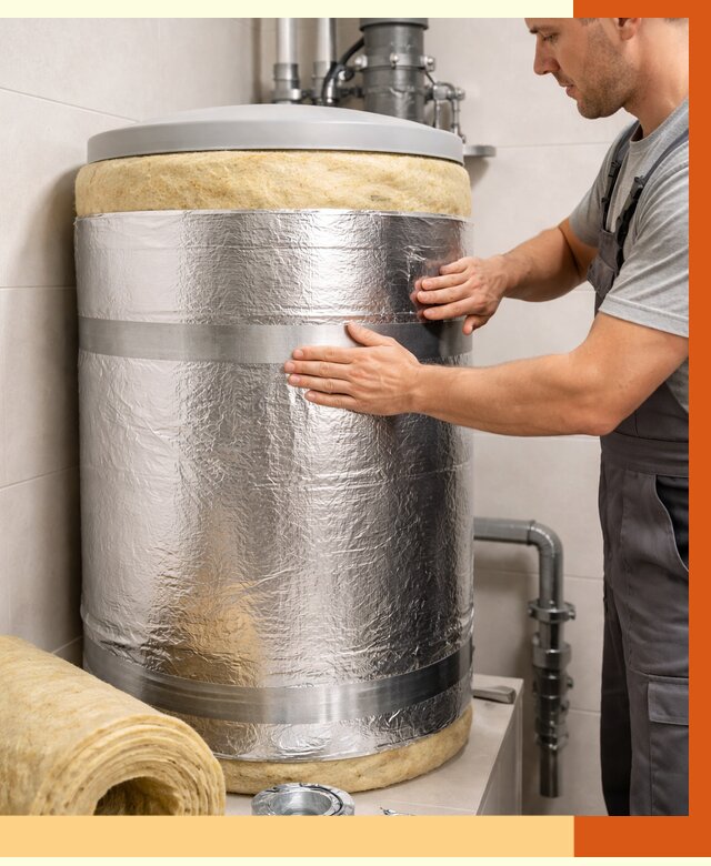 Утепление бойлера в Барабинске от 4571 руб. под ключ | Утепление ППУ | ТепломастерБбн