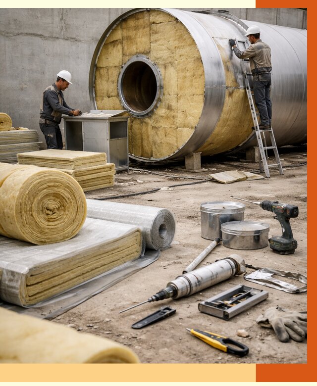 Утепление резервуара с топливом в Барабинске от 27932 руб. под ключ | ТепломастерБбн