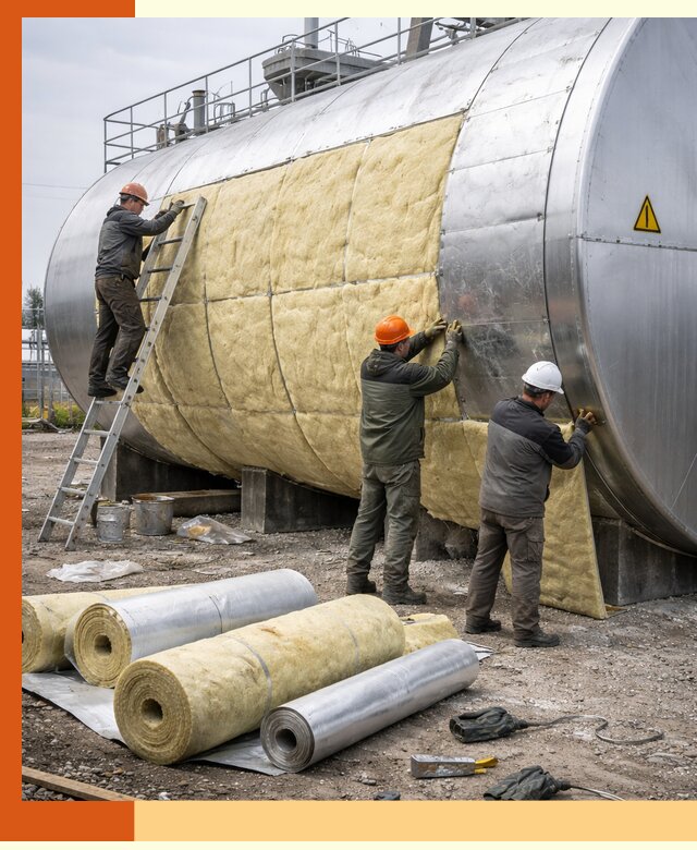 Утепление резервуаров с топливом в Барабинске надежно и экономично