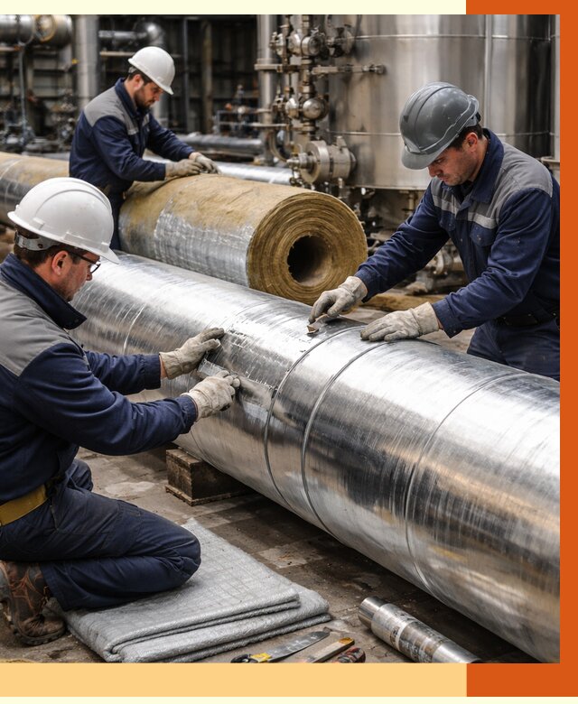 Утепление технологического оборудования в Барабинске от 4266 руб. за м2 | ТепломастерБбн