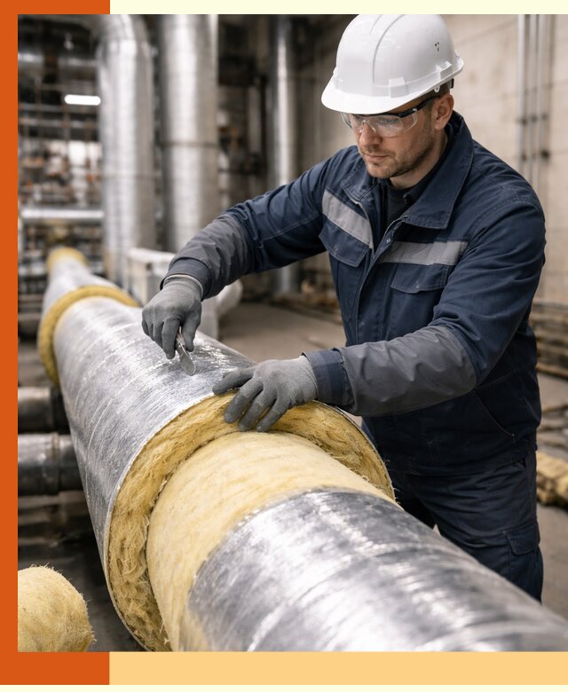 Утепление технологического оборудования и заводских установок в Барабинске