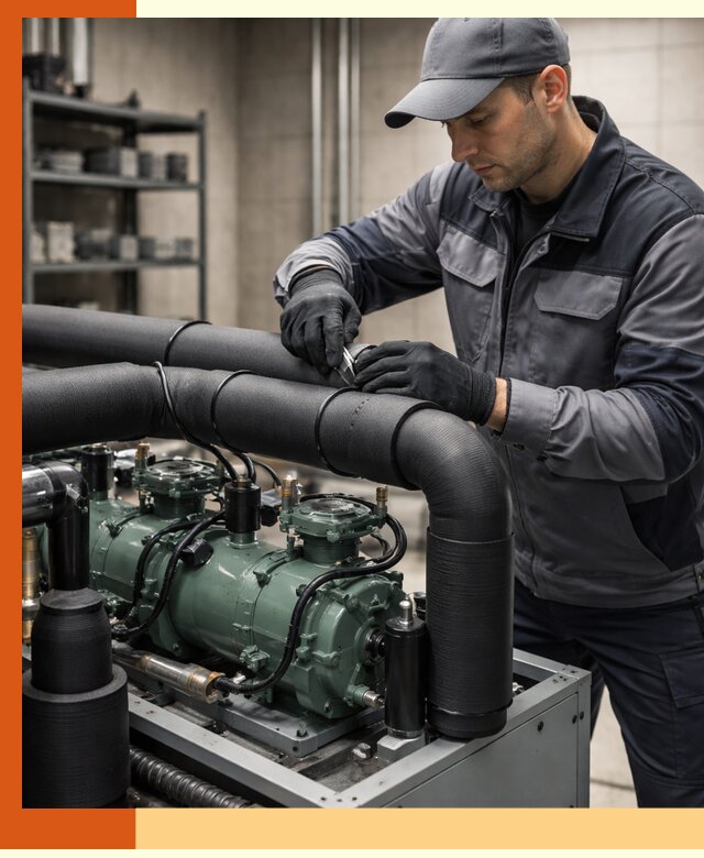 Утепление холодильного агрегата и теплоизоляция в Барабинске