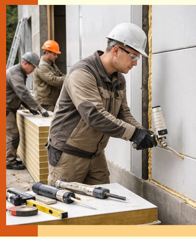 Утепление сэндвич-панелей пенополиуретаном в Барабинске