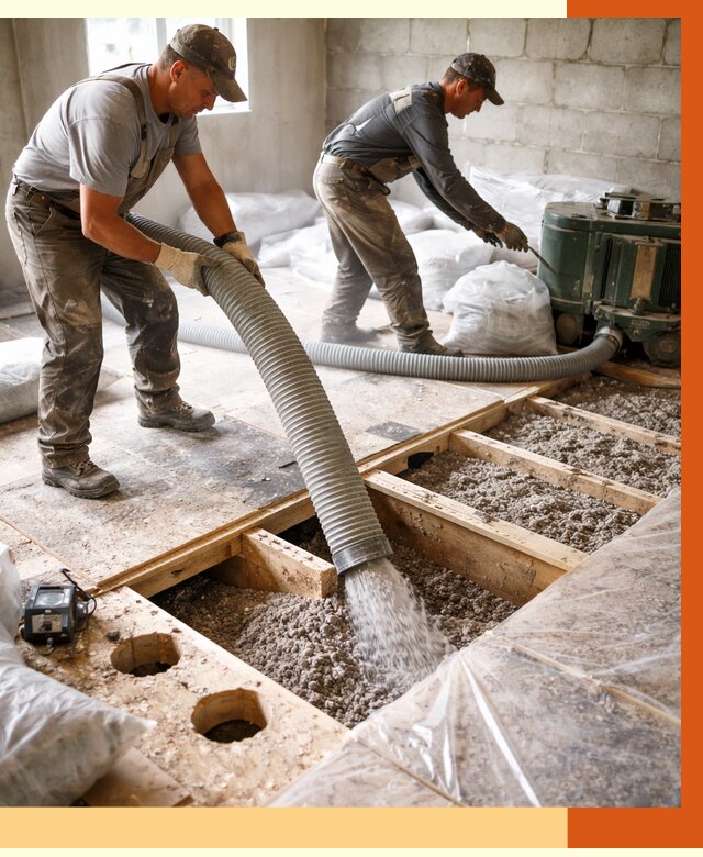 Заполнение пустот перекрытий в Барабинске от 4571 руб. под ключ | ТепломастерБбн