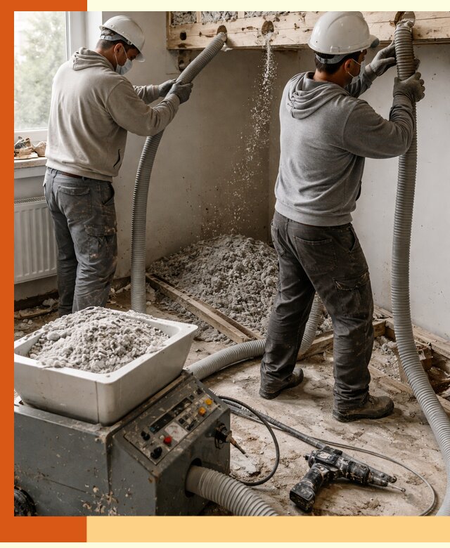 Заполнение пустот перекрытий пеной и наполнителями в Барабинске