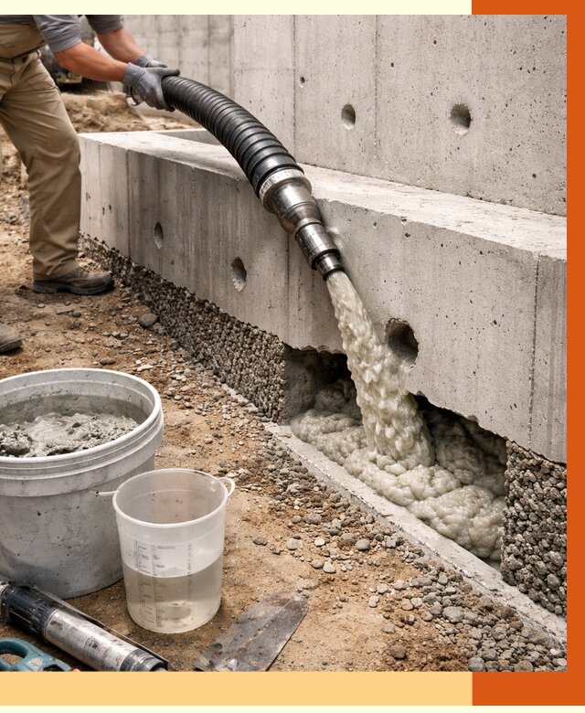 Заполнение полостей фундамента в Барабинске от 6907 руб. под ключ | ТепломастерБбн