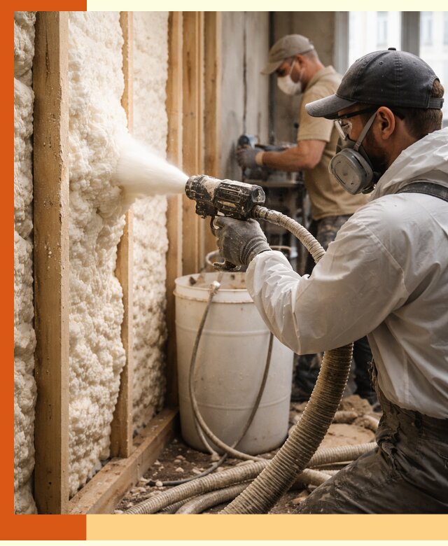 Утепление пеноизолом жилых и коммерческих объектов в Барабинске