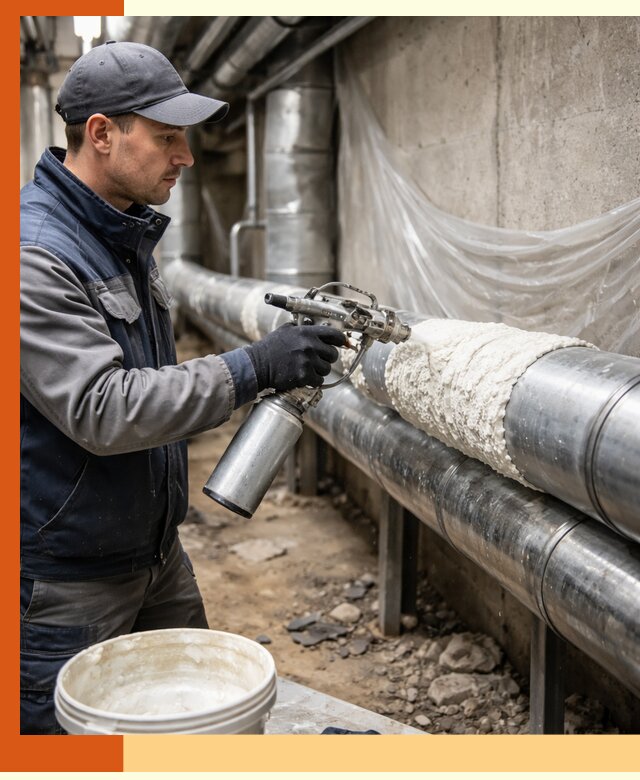 Утепление труб жидкой теплоизоляцией в Барабинске